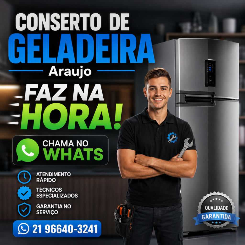 Araújo Conserto de Geladeira: especialista em serviços de manutenção de geladeiras em Honório Gurgel RJ e em todo o Rio de Janeiro